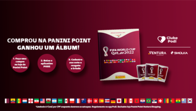 Promoção Compre e Ganhe com Clube Podi: Álbum da Panini