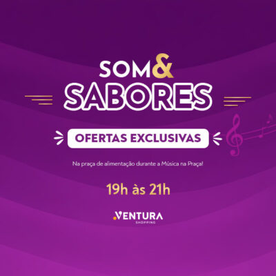 Música ao vivo e promoções: Som & Sabores