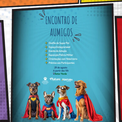 Desfile de Super Pets no Ventura Shopping