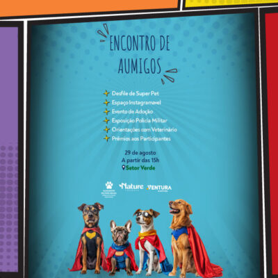 Desfile de Super Pets no Ventura Shopping